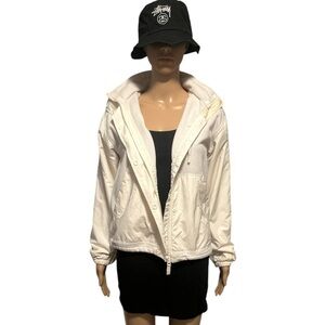Women's White Hooded Jacket